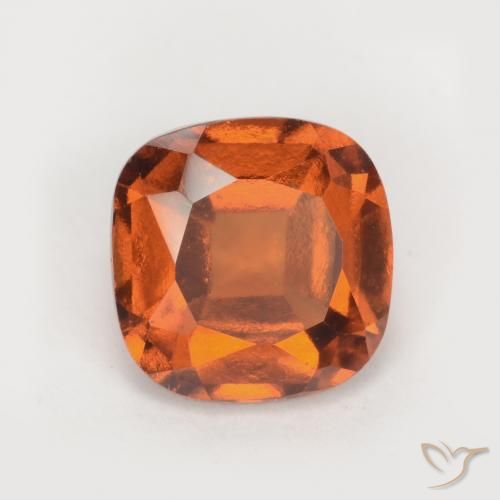 1.78ct طبيعي برتقالى متوسط عقيق هيسونيت, وسادة, قليلا جدا