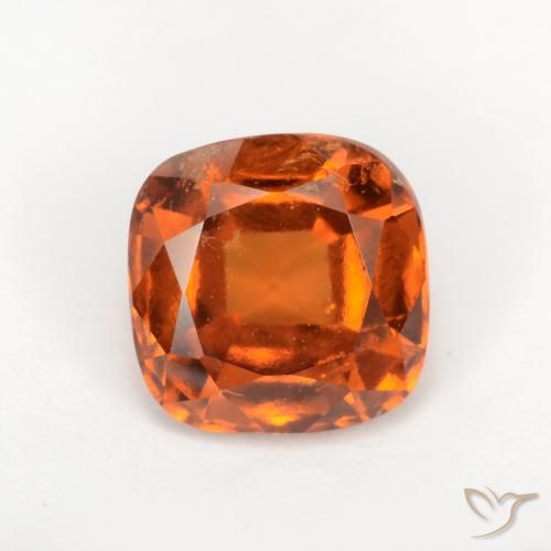1.95ct طبيعي برتقالى غامق عقيق هيسونيت, وسادة, SI