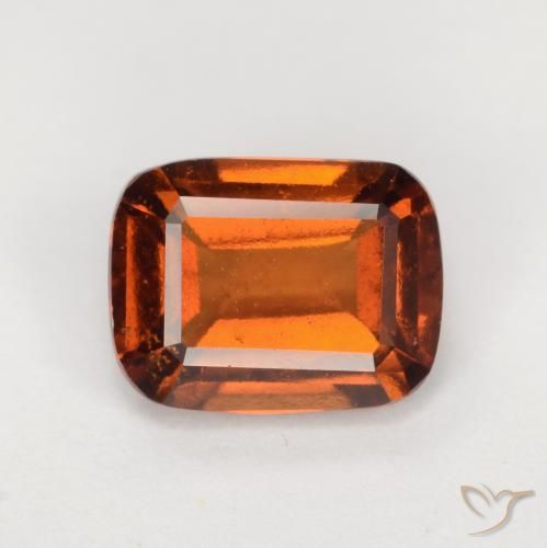 2.09ct طبيعي برتقالى متوسط عقيق هيسونيت, وسادة, قليلا جدا