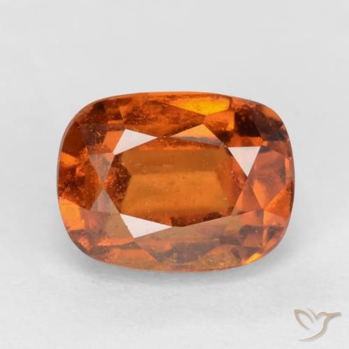 2.46ct طبيعي برتقالى غامق عقيق هيسونيت, وسادة, VS-SI