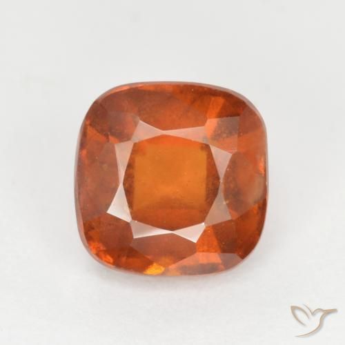 2.07ct طبيعي برتقالى غامق عقيق هيسونيت, وسادة, SI