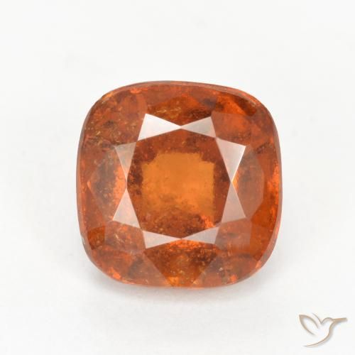 2.12ct طبيعي برتقالى غامق عقيق هيسونيت, وسادة, SI