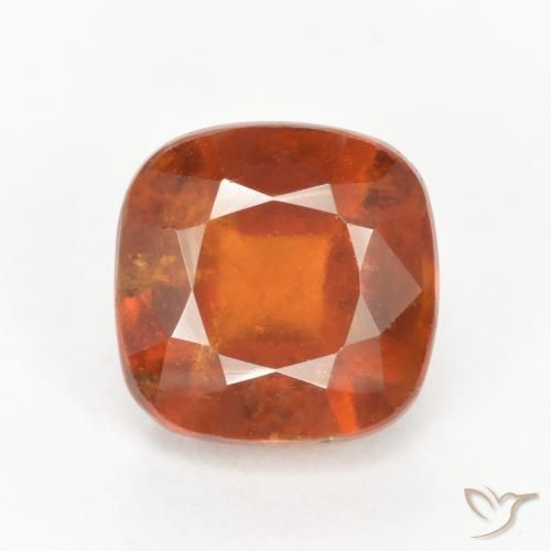 2.48ct طبيعي برتقالى متوسط عقيق هيسونيت, وسادة, SI