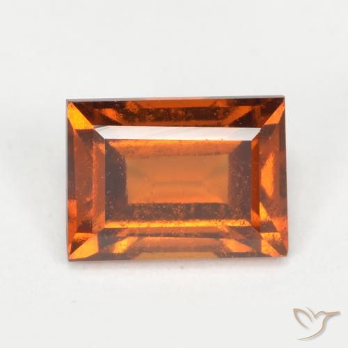 1.27ct طبيعي برتقالى داكن-متوسط هيسونيت غارنيت, باجيت, قليلا جدا