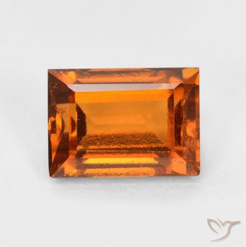1.34ct طبيعي برتقالى داكن-متوسط هيسونيت غارنيت, باجيت, قليلا جدا