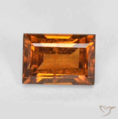 1.40ct طبيعي برتقالى متوسط هيسونيت غارنيت, باجيت, VS-SI