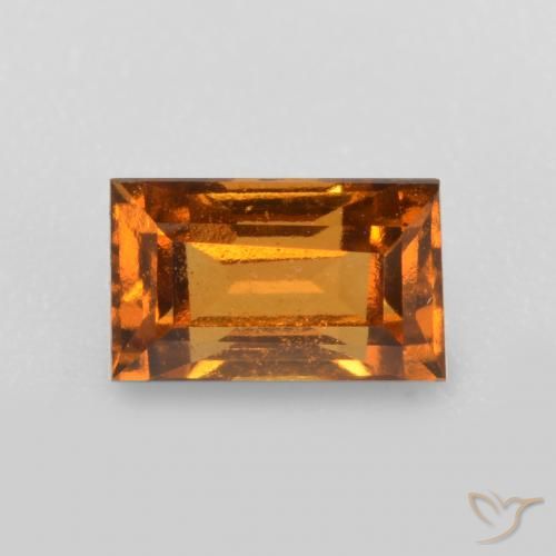 0.76ct طبيعي برتقالى بنى هيسونيت غارنيت, باجيت, قليلا جدا