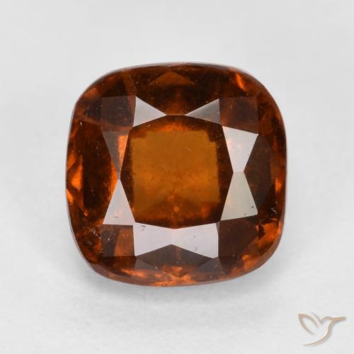 2.00ct طبيعي برتقالى محمر عقيق هيسونيت, وسادة, VS-SI