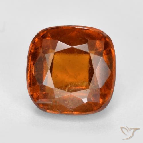2.33ct طبيعي برتقالى كهرمانى عقيق هيسونيت, وسادة, SI