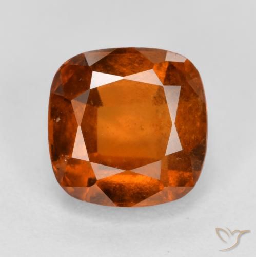 2.10ct طبيعي برتقالى غامق عقيق هيسونيت, وسادة, VS-SI