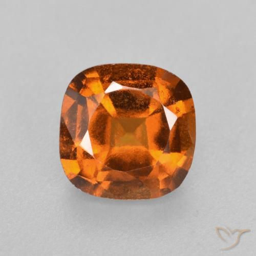 1.57ct طبيعي برتقالى متوسط عقيق هيسونيت, وسادة, VS-SI