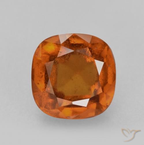 2.28ct طبيعي برتقالى متوسط عقيق هيسونيت, وسادة, VS-SI