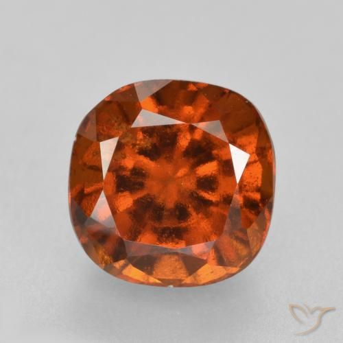 2.19ct طبيعي برتقالى كهرمانى عقيق هيسونيت, وسادة, VS-SI