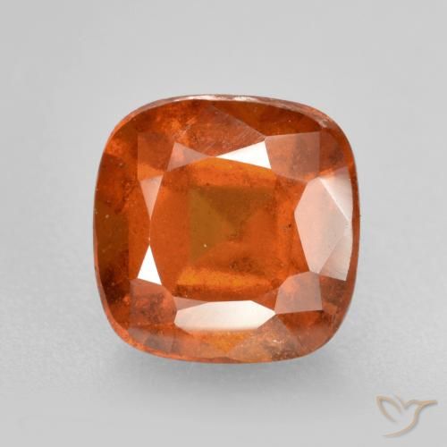 2.08ct طبيعي برتقالى نارى عقيق هيسونيت, وسادة, SI
