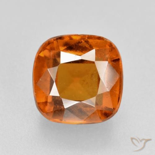 2.26ct طبيعي برتقالى غامق عقيق هيسونيت, وسادة, VS-SI