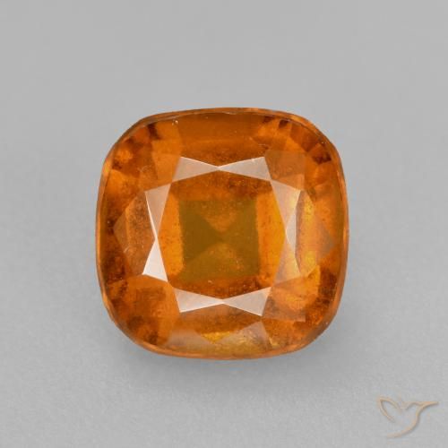 1.81ct طبيعي برتقالى متوسط عقيق هيسونيت, وسادة, VS-SI