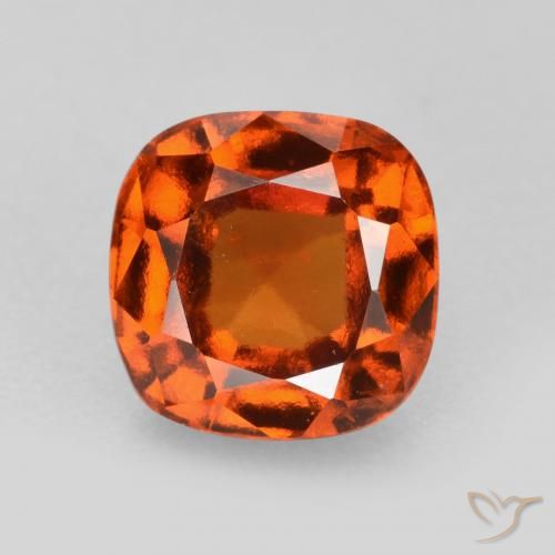 2.08ct طبيعي برتقالى نارى عقيق هيسونيت, وسادة, قليلا جدا