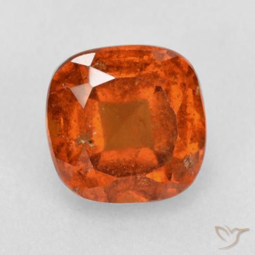 2.02ct طبيعي برتقالى نارى عقيق هيسونيت, وسادة, SI