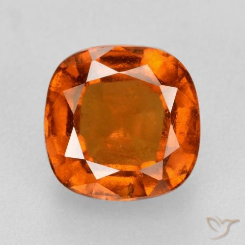 1.95ct طبيعي برتقالى نارى عقيق هيسونيت, وسادة, VS-SI