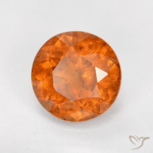 1.56ct طبيعي برتقالى متوسط هيسونيت غارنيت, دائري, SI