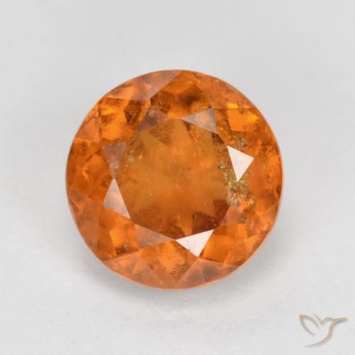 1.79ct طبيعي برتقالى متوسط هيسونيت غارنيت, دائري, SI
