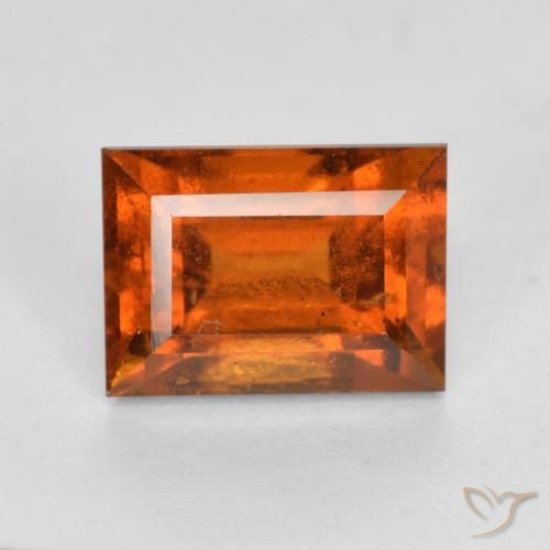 2.10ct طبيعي برتقالى متوسط عقيق هيسونيت, باجيت, VS-SI