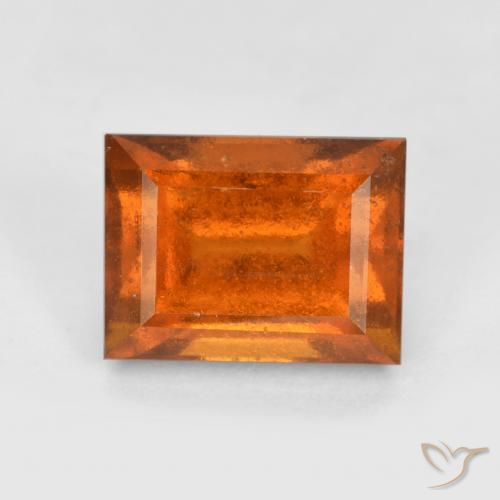 2.15ct طبيعي برتقالى غامق عقيق هيسونيت, باجيت, VS-SI