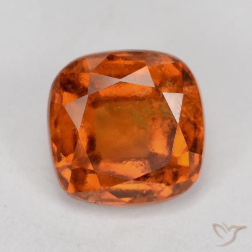 2.14ct طبيعي برتقالى متوسط عقيق هيسونيت, وسادة, SI