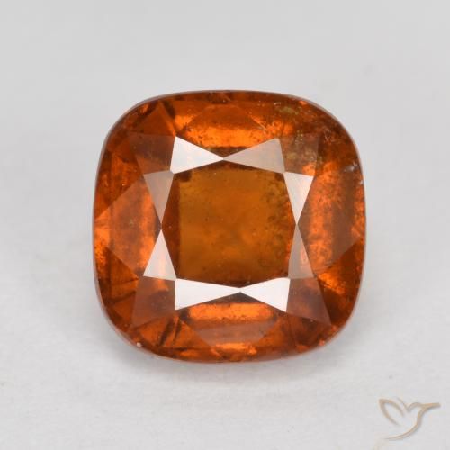 2.13ct طبيعي برتقالى كهرمانى عقيق هيسونيت, وسادة, SI