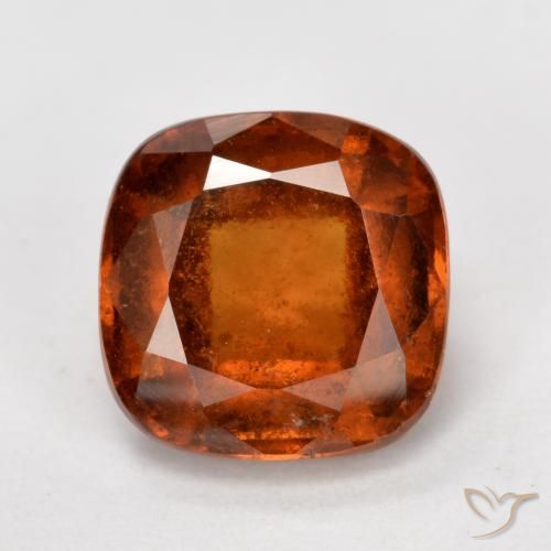 2.16ct طبيعي برتقالى داكن عقيق هيسونيت, وسادة, VS-SI