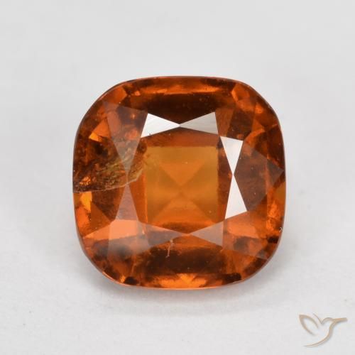 1.80ct طبيعي برتقالى غامق عقيق هيسونيت, وسادة, SI