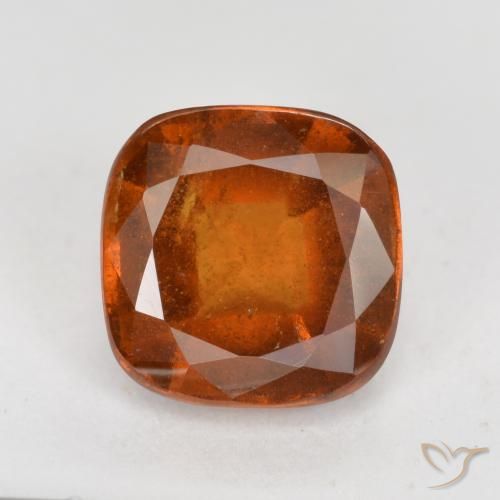 1.96ct طبيعي برتقالى كهرمانى عقيق هيسونيت, وسادة, VS-SI
