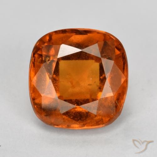 2.05ct طبيعي برتقالى محمر عقيق هيسونيت, وسادة, VS-SI