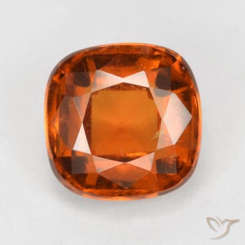 2.47ct طبيعي برتقالى متوسط عقيق هيسونيت, وسادة, VS-SI