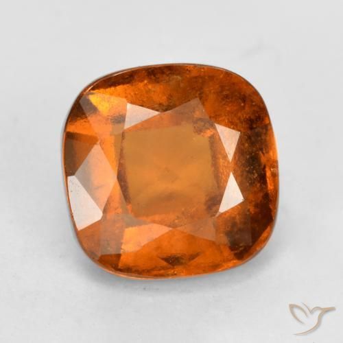 2.10ct طبيعي برتقالى غامق عقيق هيسونيت, وسادة, VS-SI
