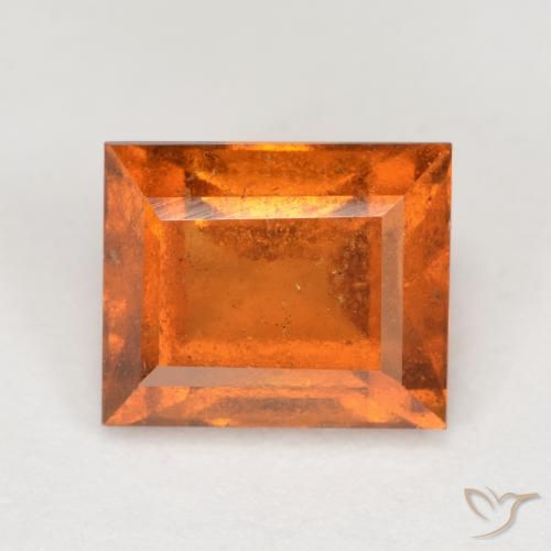 2.15ct طبيعي برتقالى متوسط عقيق هيسونيت, باجيت, VS-SI