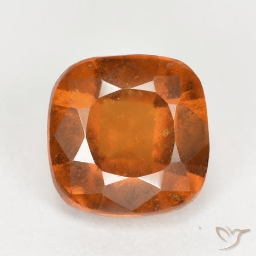2.36ct طبيعي برتقالى غامق عقيق هيسونيت, وسادة, VS-SI