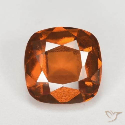 2.40ct طبيعي برتقالى غامق عقيق هيسونيت, وسادة, VVS-VS