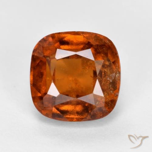2.31ct طبيعي برتقالى غامق عقيق هيسونيت, وسادة, SI
