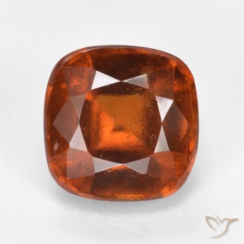 2.42ct طبيعي برتقالى غامق عقيق هيسونيت, وسادة, VS-SI