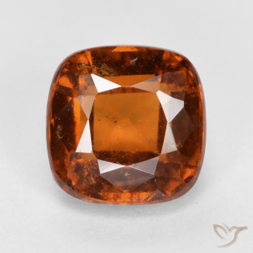 2.30ct طبيعي برتقالى داكن عقيق هيسونيت, وسادة, VS-SI