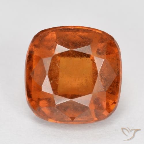 2.23ct طبيعي برتقالى متوسط عقيق هيسونيت, وسادة, VS-SI