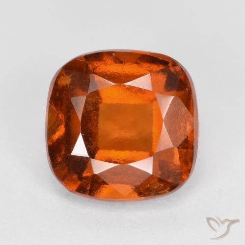 1.94ct طبيعي برتقالى محمر عقيق هيسونيت, وسادة, VS-SI