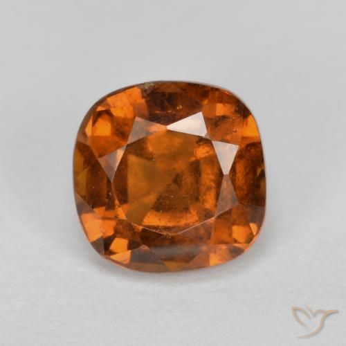 1.37ct طبيعي برتقالى كهرمانى عقيق هيسونيت, وسادة, VS-SI