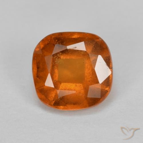 1.28ct طبيعي برتقالى غامق عقيق هيسونيت, وسادة, VS-SI