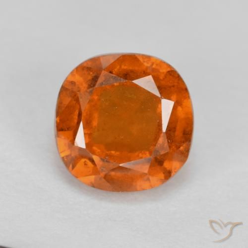1.53ct طبيعي برتقالى متوسط عقيق هيسونيت, وسادة, VS-SI