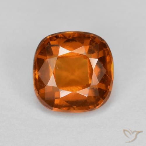 1.26ct طبيعي برتقالى محمر عقيق هيسونيت, وسادة, VS-SI