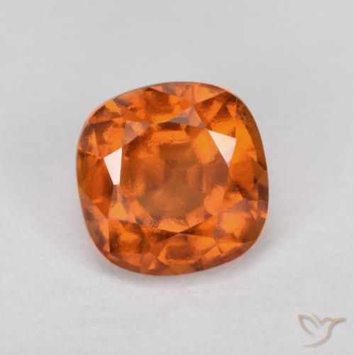 1.44ct طبيعي برتقالى غامق عقيق هيسونيت, وسادة, VS-SI
