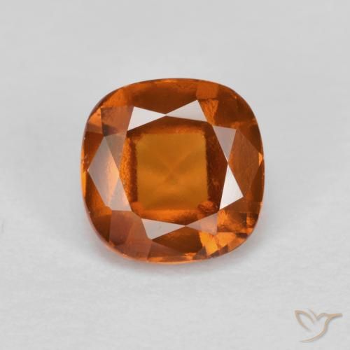 1.30ct طبيعي برتقالى غامق عقيق هيسونيت, وسادة, VS-SI