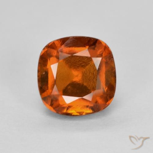 1.54ct طبيعي برتقالى كهرمانى هيسونيت غارنيت, وسادة, VS-SI
